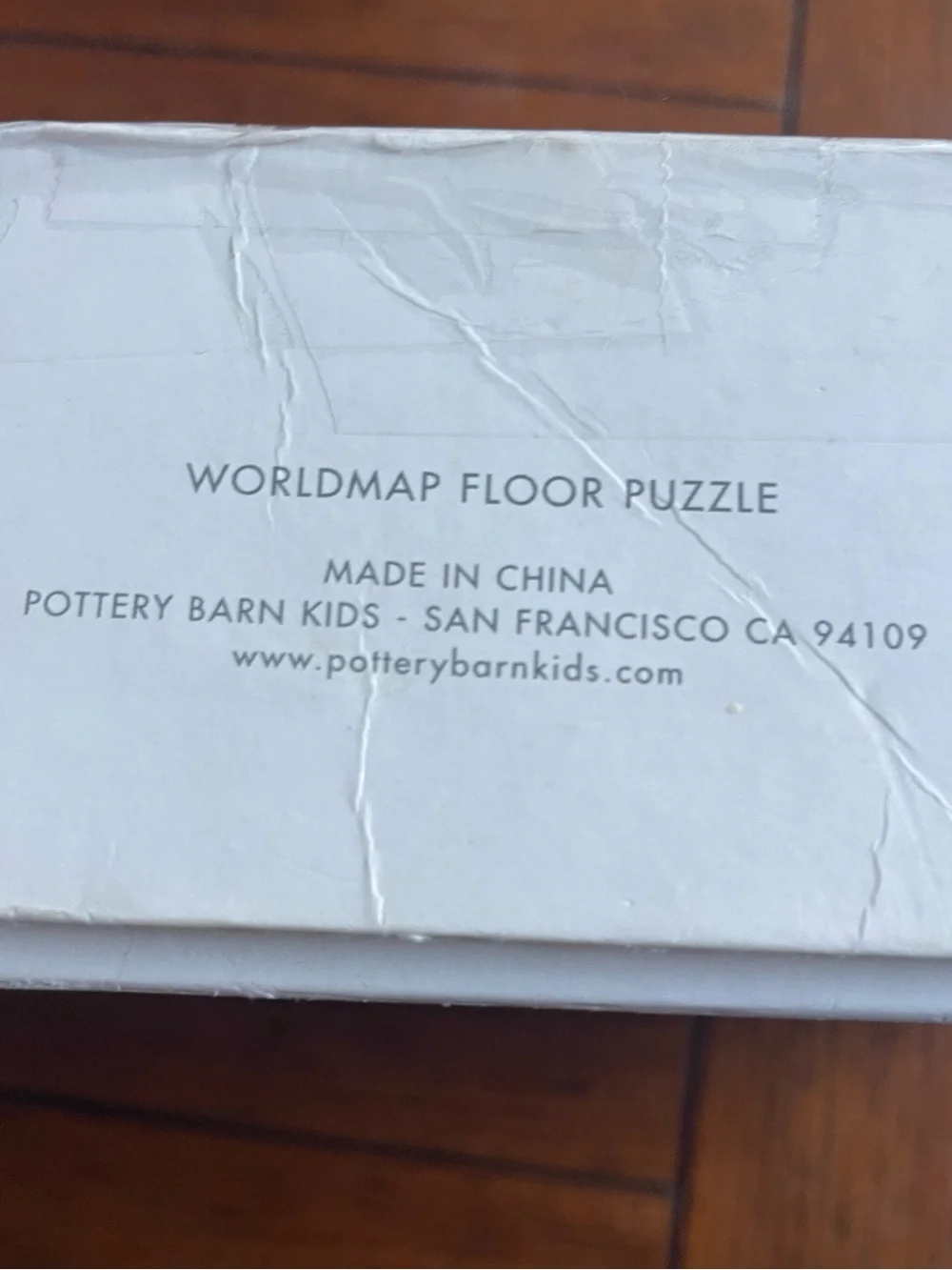 Pottery Barn Kids World Map Floor Puzzle Complete 33 Jumbo Pieces 2x3 Ft